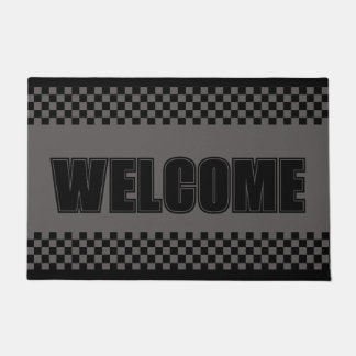 Black And Dark Gray Doormat