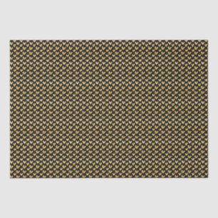 Black And Faux Golden Foil Hearts Mother's Day Tissue Paper
