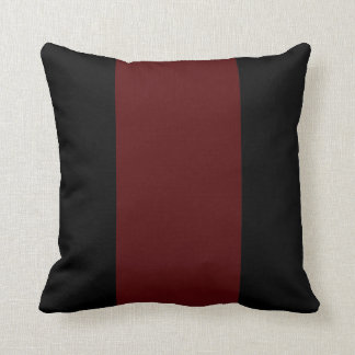 Black and Garnet II Throw Pillow