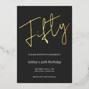 Black and Gold 50th Birthday Celebration