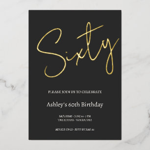 Black and Gold 60th Birthday Celebration