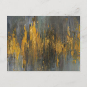 Black and Gold Abstract Print   Danhui Nai Postcard