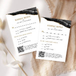 Black and Gold Agate Bar Mitzvah Vertical RSVP Card<br><div class="desc">This beautiful reply card features black  and gold agate and your customised text in a vertical format.  Use the Design Tool to change the fonts or layout.</div>