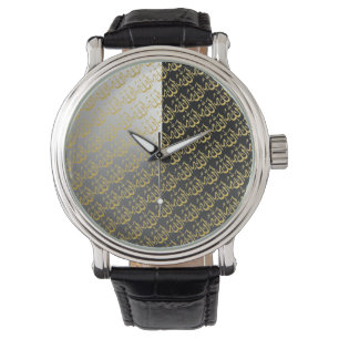 Black and Gold Allah Watch
