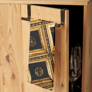 Black and Gold Architecture  Tea Towel