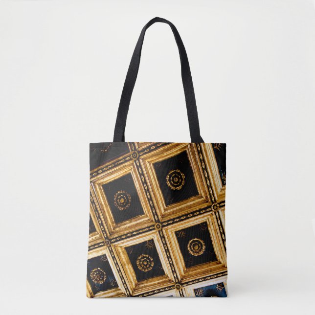 Black and Gold Architecture  Tote Bag (Front)