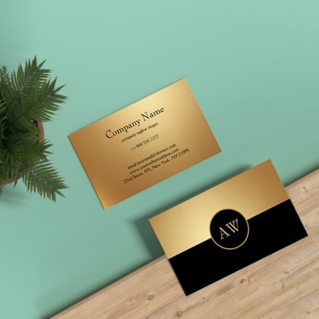 Black and Gold Business Card (Creator Uploaded)
