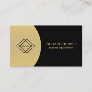 Black And Gold Business Card