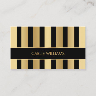 Black and gold business card template