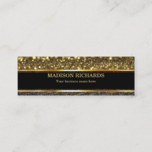 Black and gold calling card