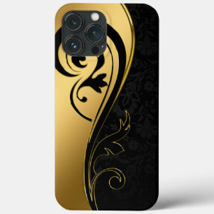 Black and Gold iPhone 13 Pro Max Case