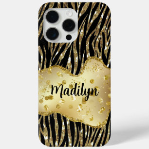 Black and Gold  iPhone 15 Pro Max Case