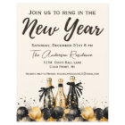 Black and Gold Champagne New Year's Eve Party