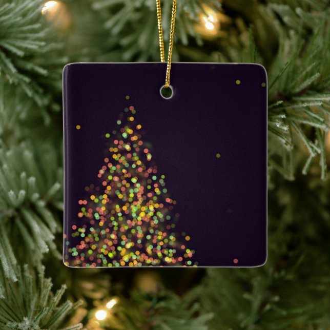 Black and Gold  Christmas Tree Ornament (Tree)