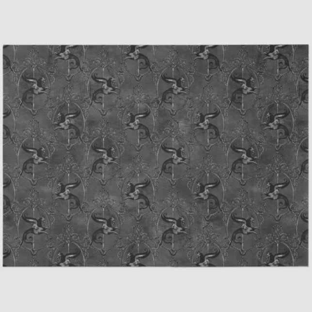 Black and Gold Circus Series Design 14 Tissue Paper (Front)