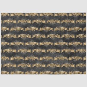 Black and Gold Circus Series Design 3 Tissue Paper