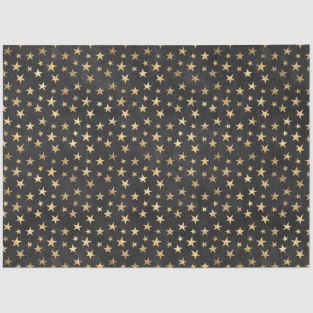 Black and Gold Circus Series Design 7 Tissue Paper (Front)
