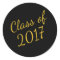Black and Gold Class of 2017 Graduation Sticker