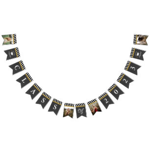 Black and Gold Class of 2023 Photo Graduation Bunting