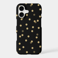 Black and Gold Confetti Dots