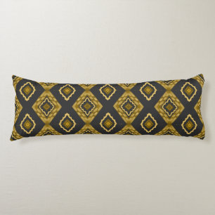 Black and Gold Elegant Traditional  Body Cushion