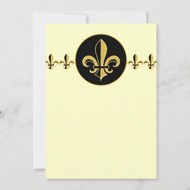 Black and Gold Fleur de lis (Front)