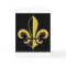 Black and Gold Fleur de lis