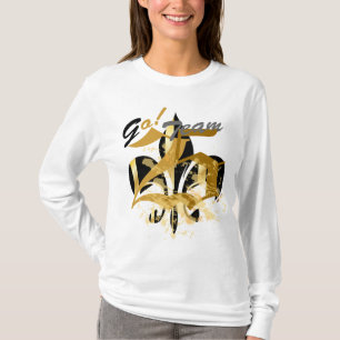 Black and Gold Fleur de Lis T-Shirt