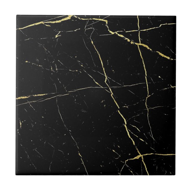 Black and gold floor tiles (Front)