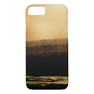 Black and Gold Foil Brush Stroke iPhone 8/7 Case