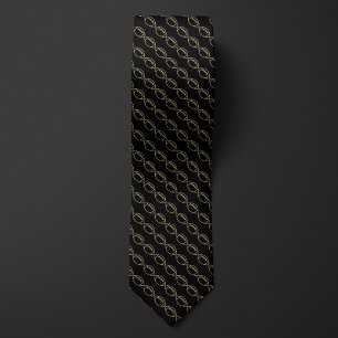 Black and Gold Football Tie