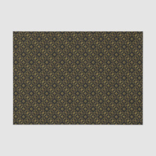 Black and Gold Geometric Pattern Shiny Elegant Tissue Paper