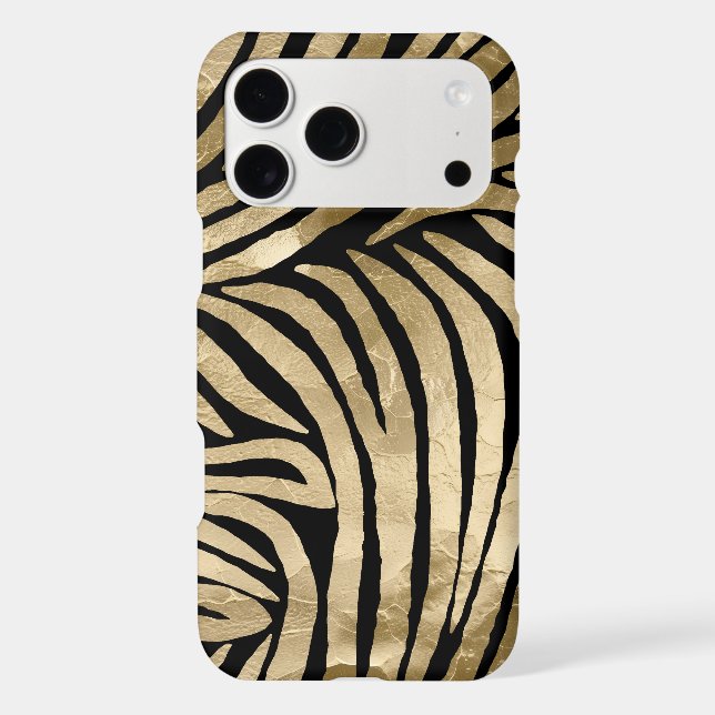 Black and Gold Glam Zebra Print (Back)