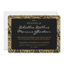 Black And Gold Goth Pattern 