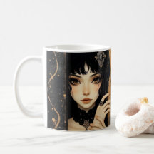 Black and Gold Gothic Anime Girl 