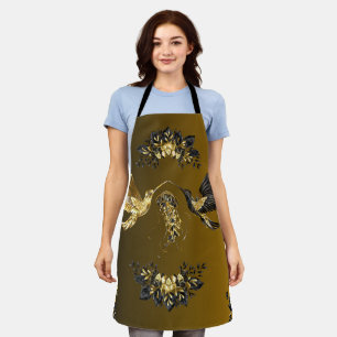 Black and Gold Graphic Art, Mystic Balance Apron