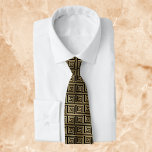 Black and Gold Greek Key Pattern Tie<br><div class="desc">Elegant black and gold Greek key pattern - an ancient motif with a modern flair</div>