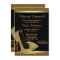 Black and Gold High Heels Womans 50th Birthday
