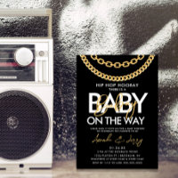 Black and Gold Hip Hop Baby Shower