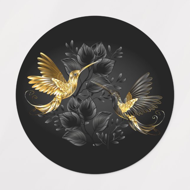Black and Gold Hummingbird (Design 5)