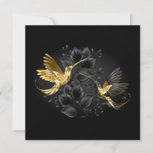 Black and Gold Hummingbird Announcement