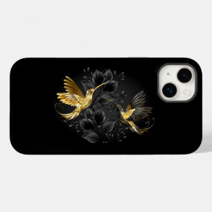 Black and Gold Hummingbird Case-Mate iPhone 14 Plus Case