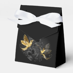 Black and Gold Hummingbird Favour Box