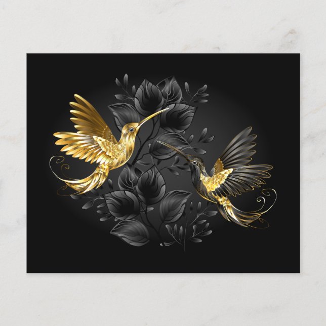 Black and Gold Hummingbird Flyer (Front)