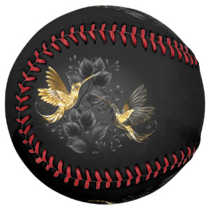 Black and Gold Hummingbird Softball