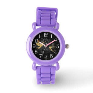 Black and Gold Hummingbird Watch