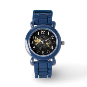 Black and Gold Hummingbird Watch
