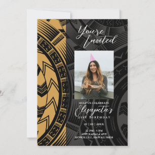 Black and Gold Invitation