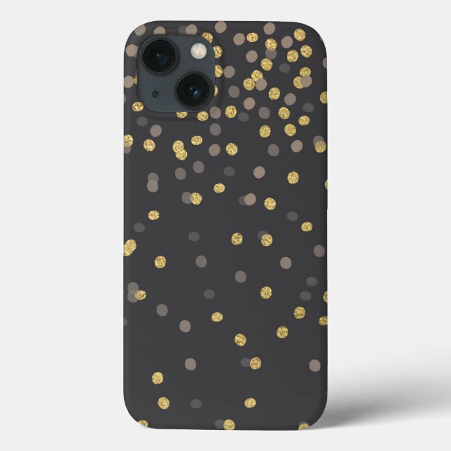 Black and Gold iPhone 6 Case (Back)