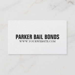 Black and Gold Jail Bail Bonds Company Business Card